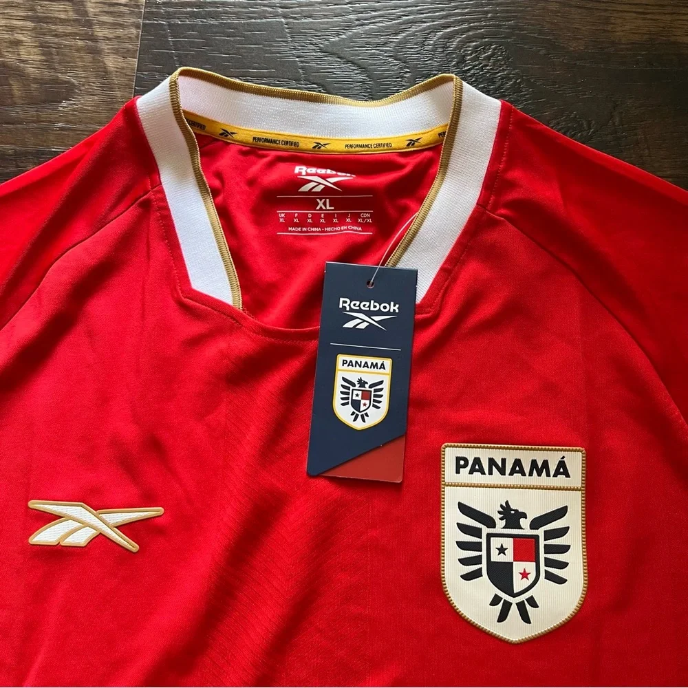 NWT Reebok Panama soccer futbol home 2024-25 jersey shirt size XL sports - Picture 2 of 7